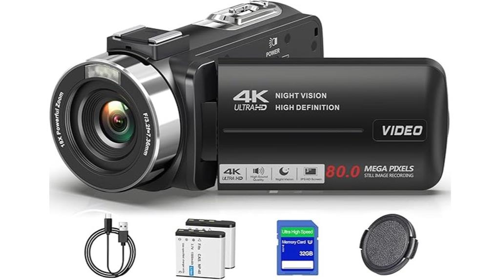 4k night vision camcorder