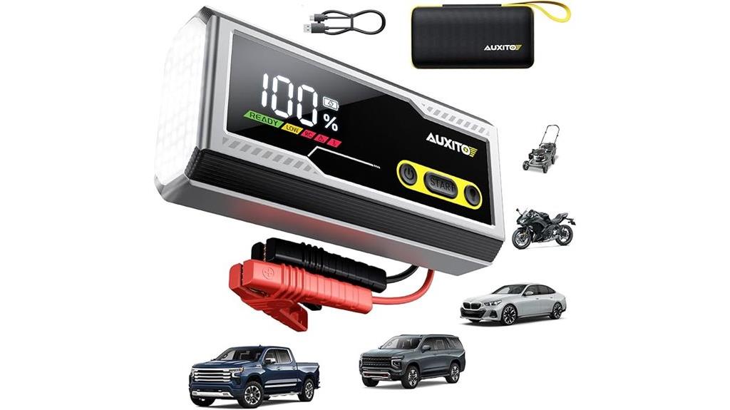 6000a jump starter with display