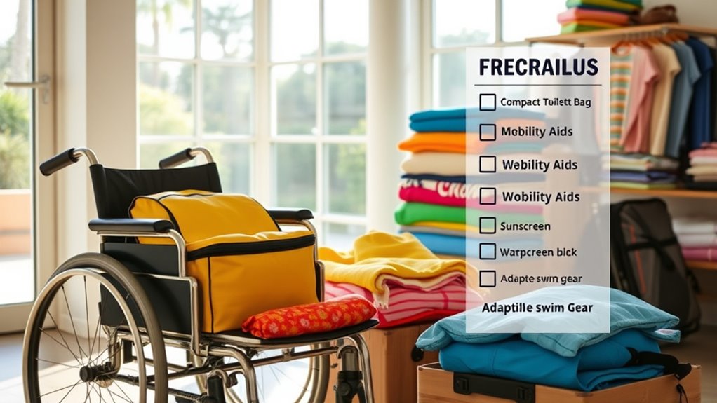 accessible water park packing