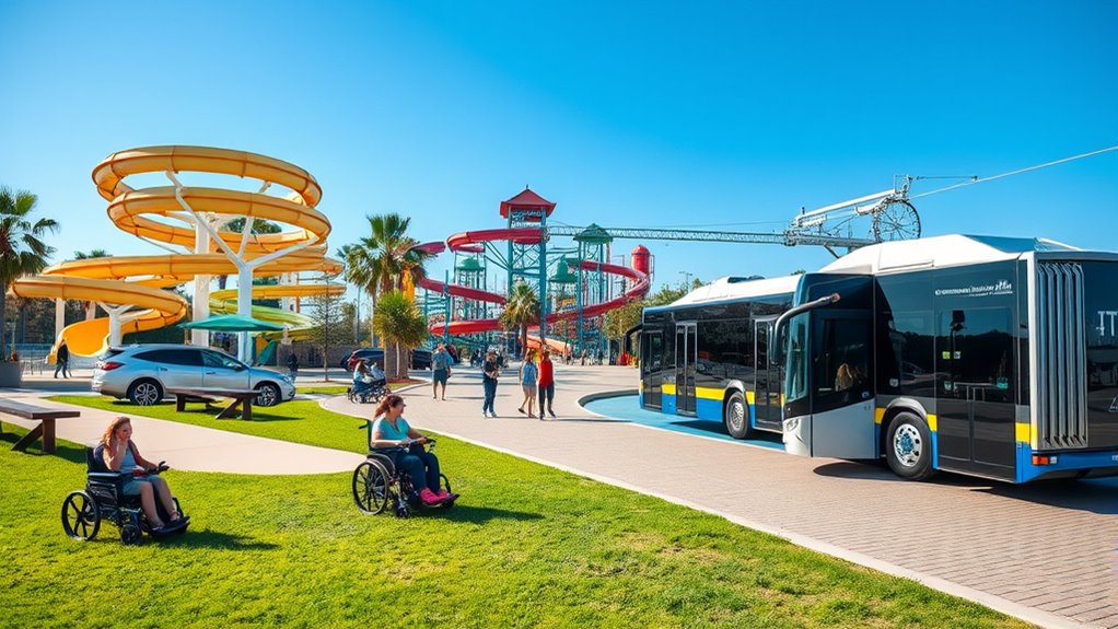 accessible water parks transportation options