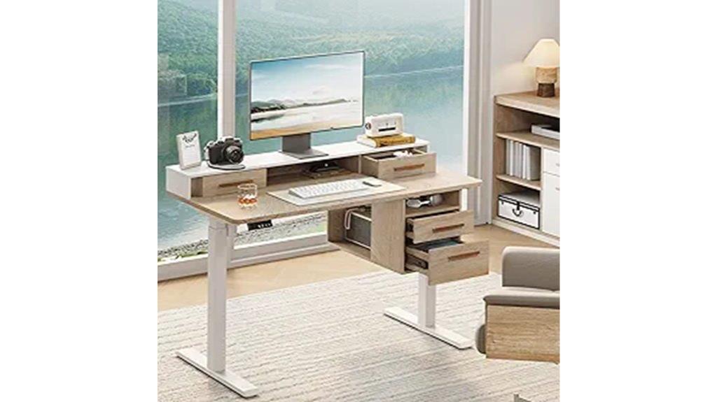 adjustable sit stand desk