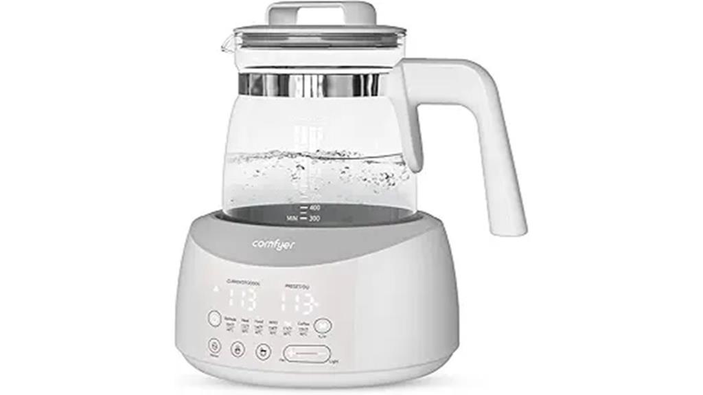 baby bottle warmer with night light