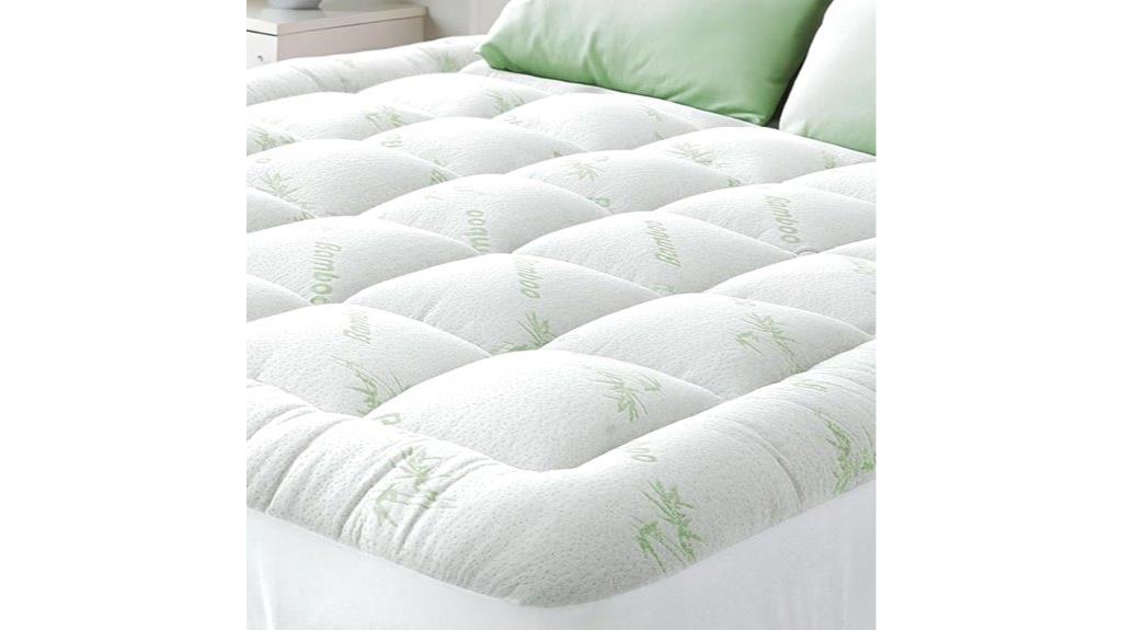 bamboo queen mattress topper