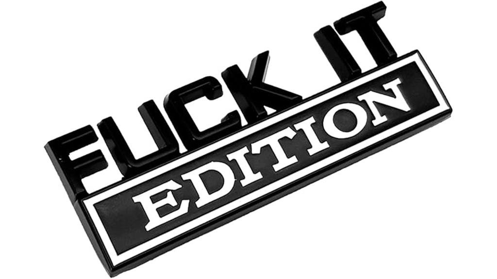 bold car accessory decal