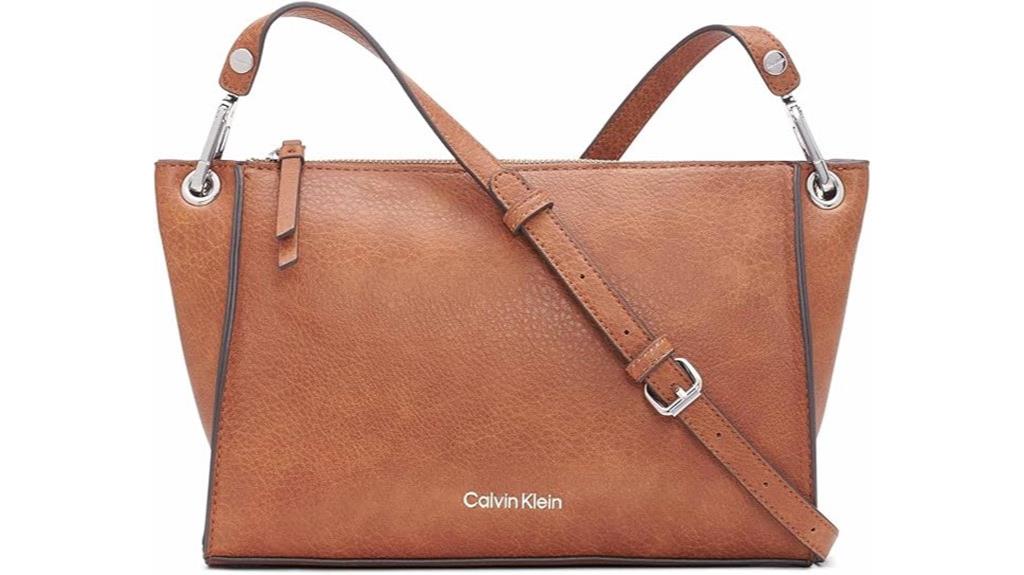 calvin klein caramel crossbody