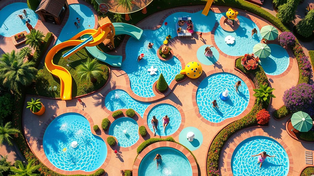 child friendly water play zones