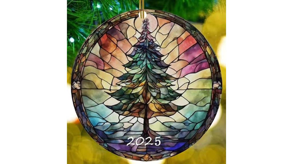 christmas stained glass ornaments