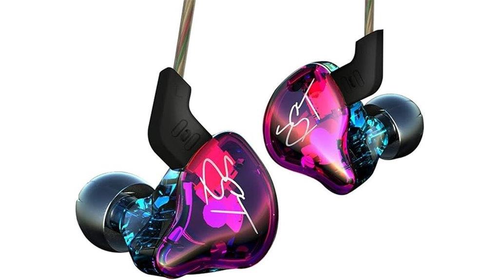 colorful hybrid earphone design