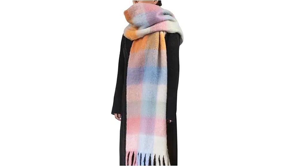 colorful women s winter scarf