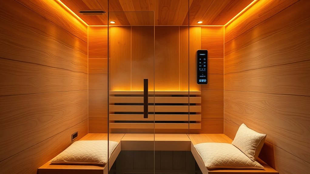 comfortable safe functional sauna
