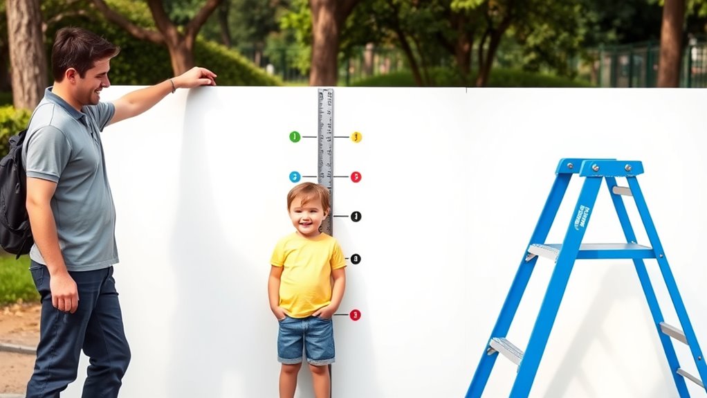 consistent visual height markers