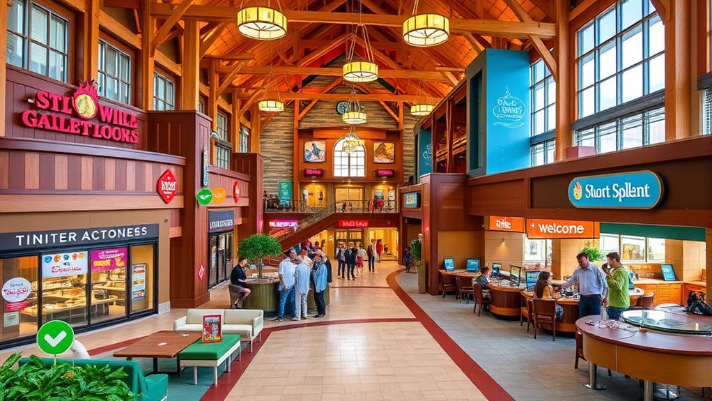 dining shopping guest services