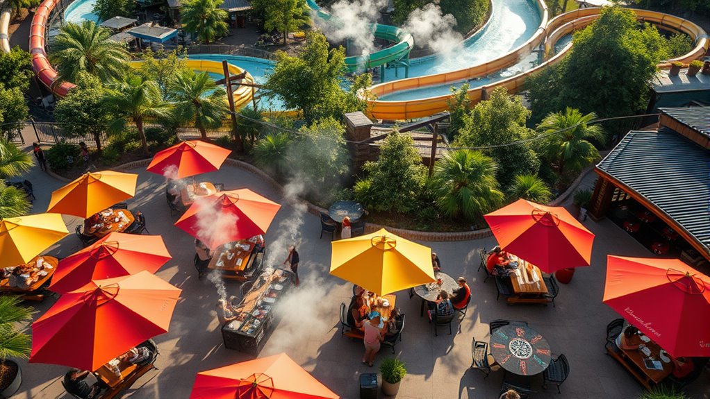 diverse food and beverage options