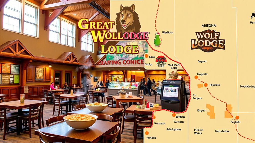 diverse on site dining options