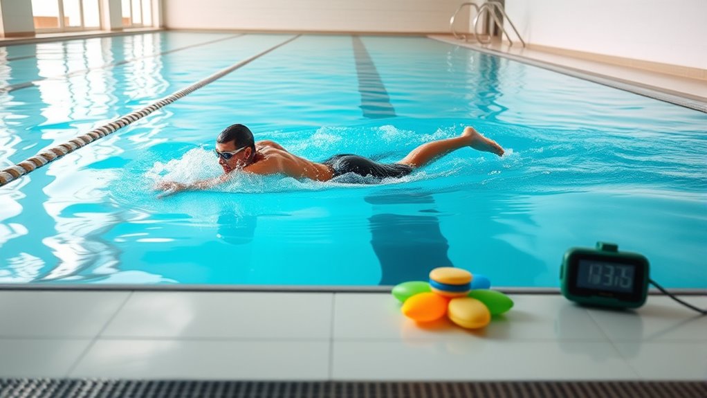 efficient swim interval workouts