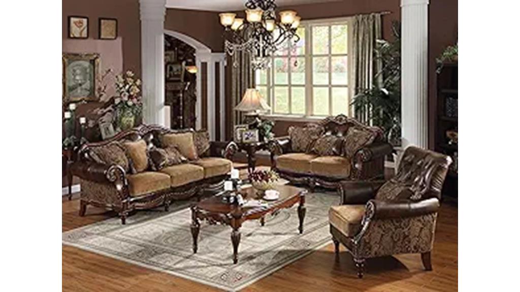 elegant 4 piece living room set