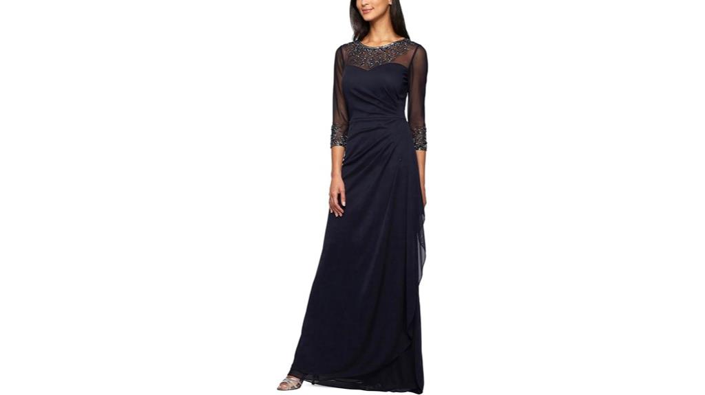 elegant long mother dress