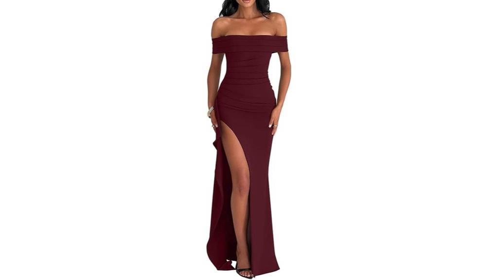 elegant off shoulder bodycon