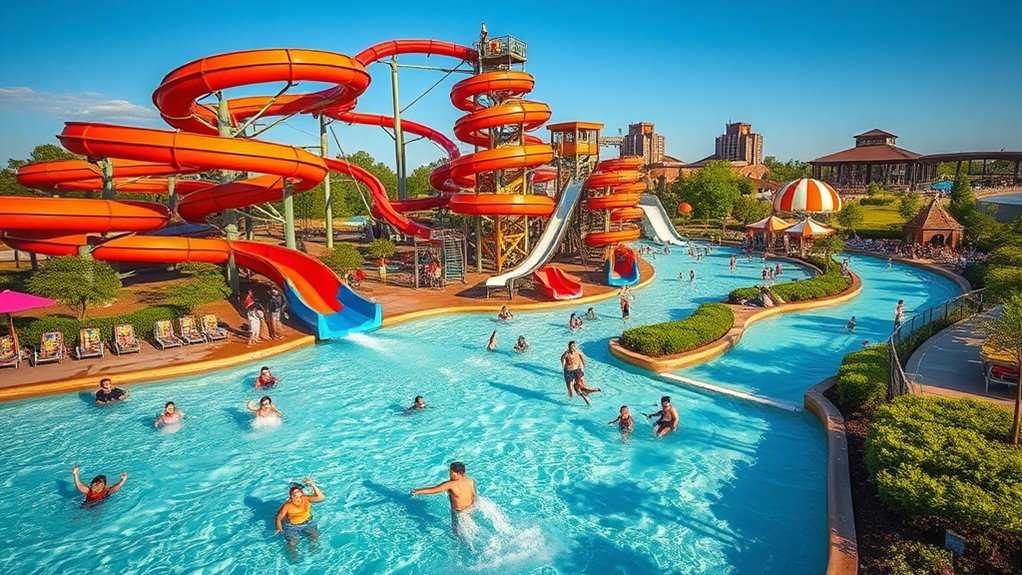 exciting slides and rivers