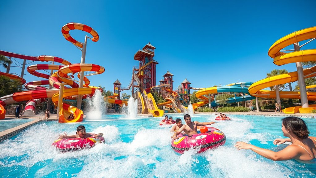 exciting water park rides