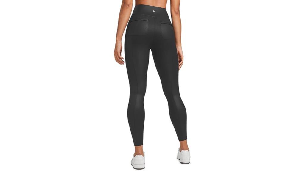 faux leather leggings with pockets