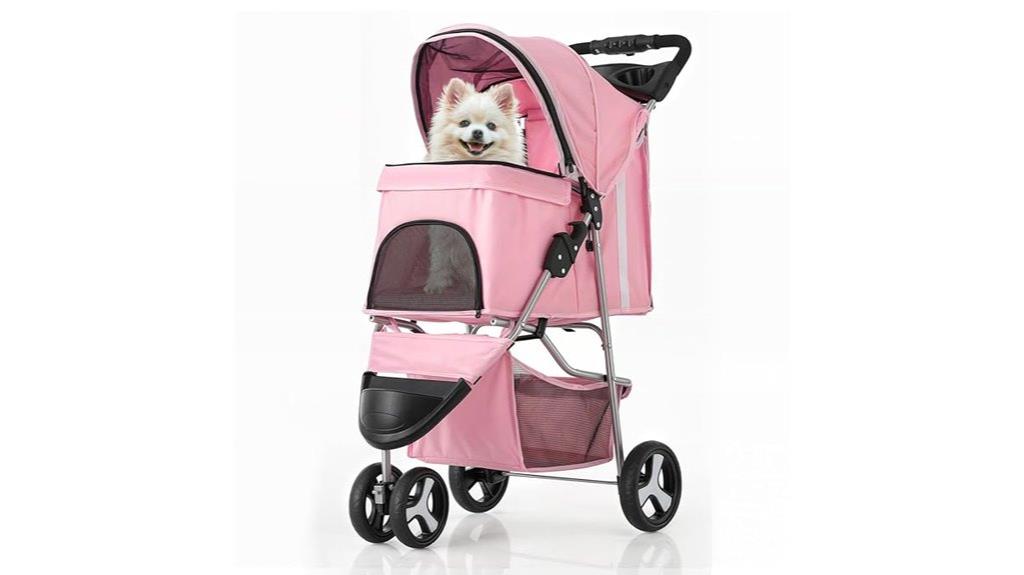 foldable pet stroller waterproof