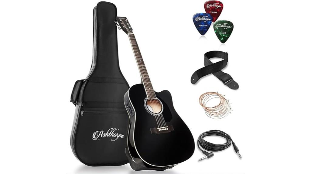 full size acoustic electric guitar