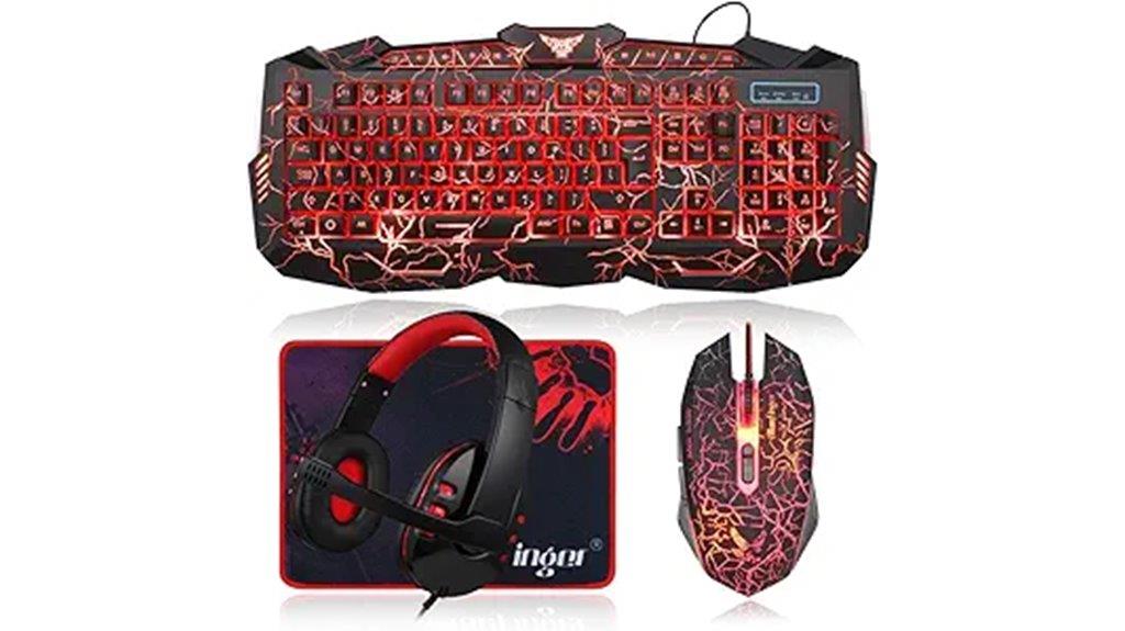 gaming keyboard mouse headset