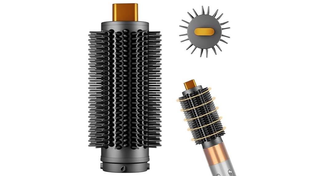 gold round brush attachment