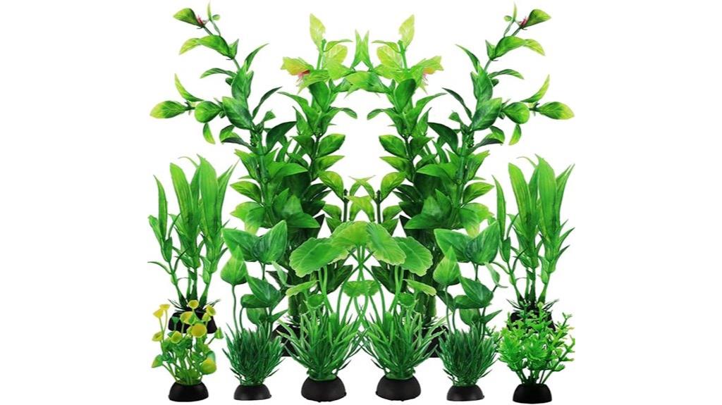 green aquarium plant set