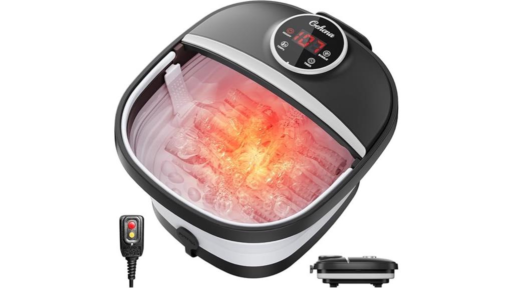 heated collapsible foot bath