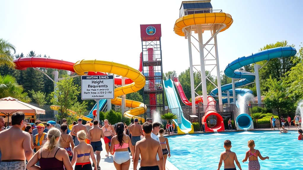 height based water ride access