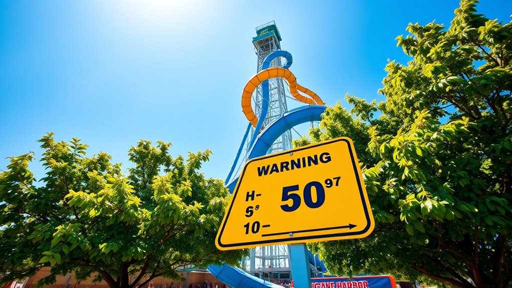 height requirements at hurricane harbor