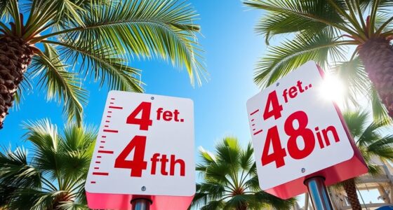 height requirements for rides