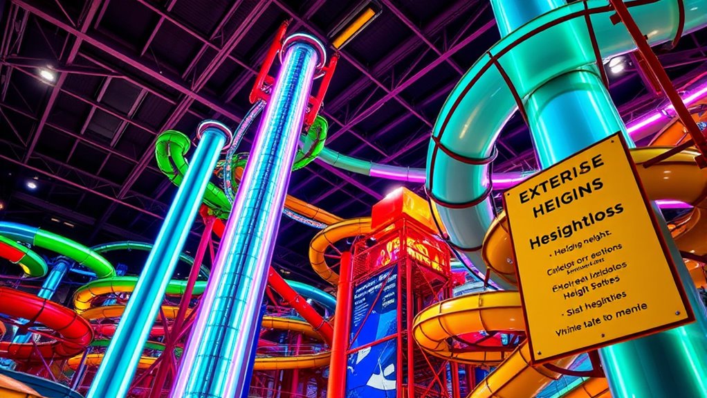 indoor attraction height requirements