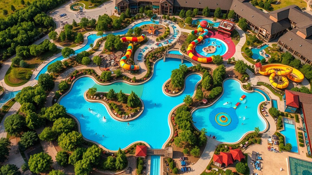 indoor water park layout