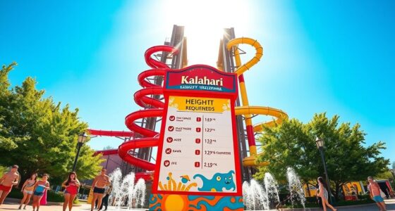 kalahari waterpark ride requirements