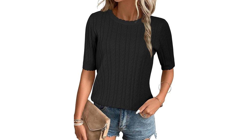 lace cuff crewneck