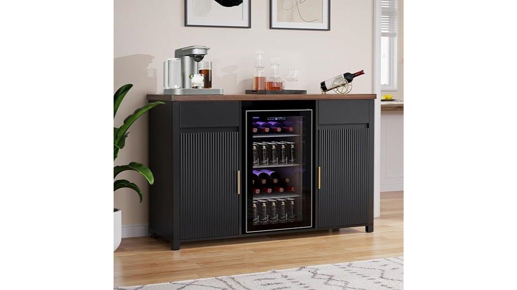 large coffee bar cabinet