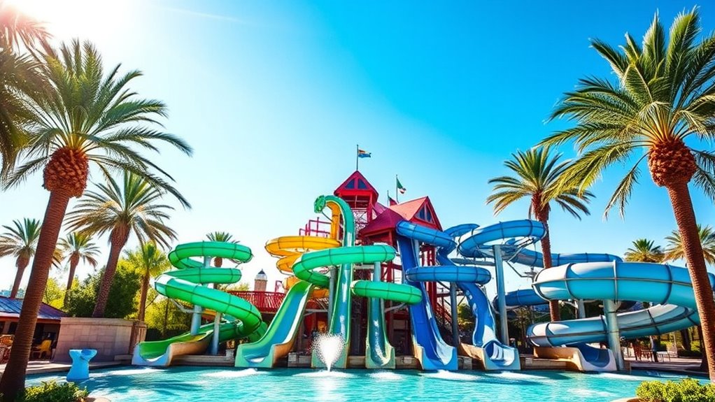 large vibrant water playground