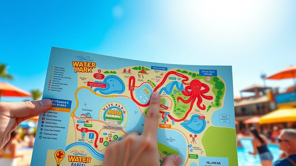 locate landmarks and markers