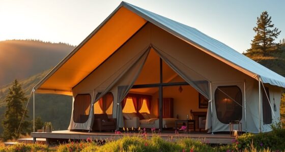 luxury camping shelter options