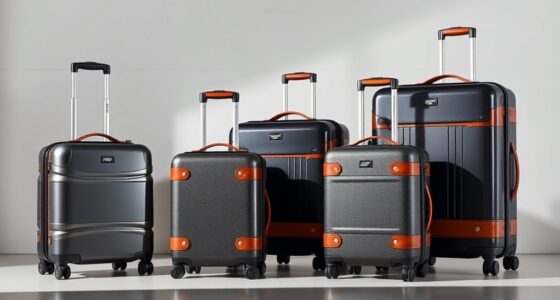luxury durable travel luggage