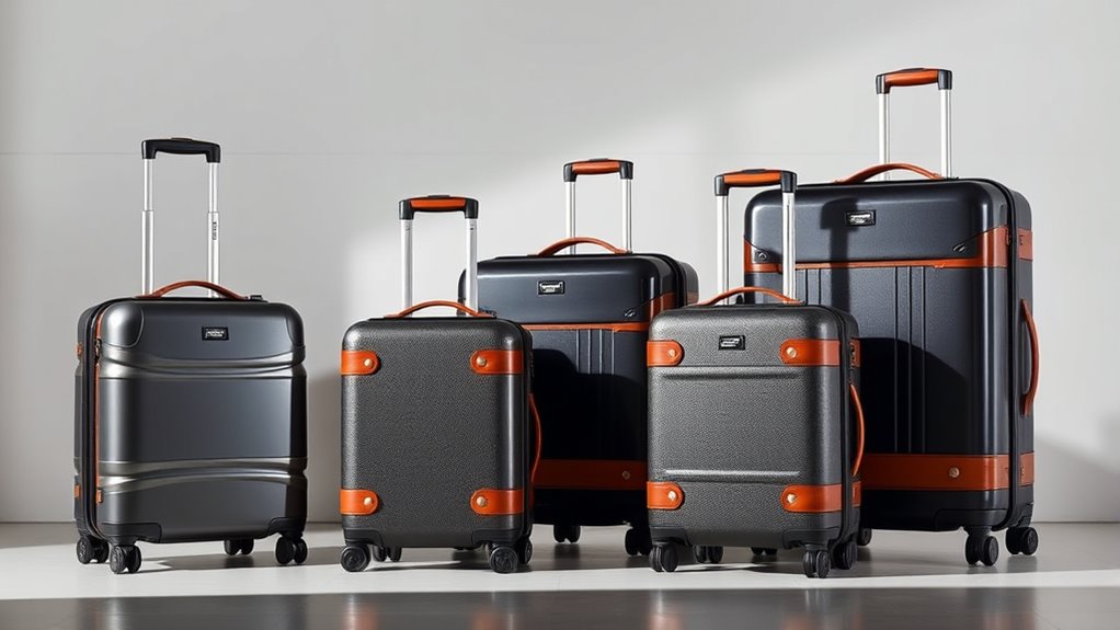 luxury durable travel luggage