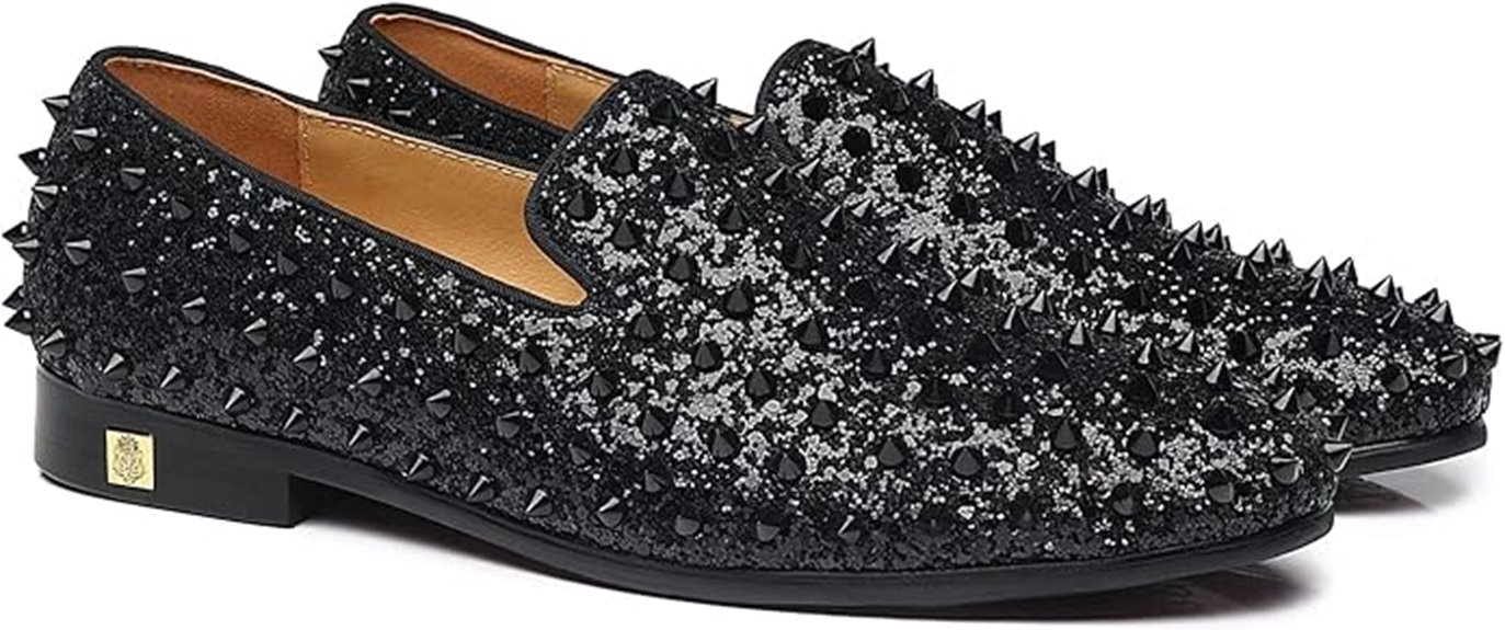 luxury men s studded loafers