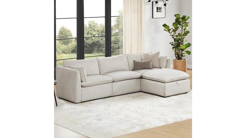 luxury oversized l shaped sofa