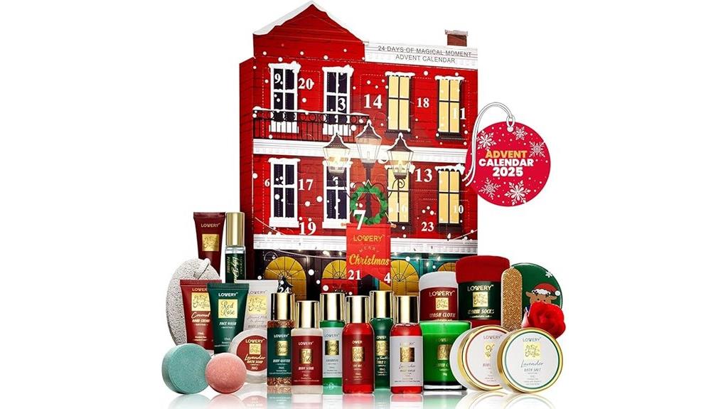 luxury skincare countdown calendar