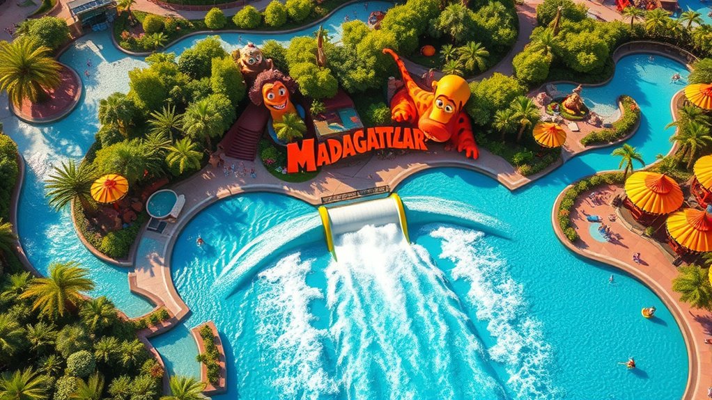 madagascar water slide adventure