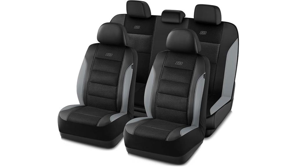 memory foam leather seat covers