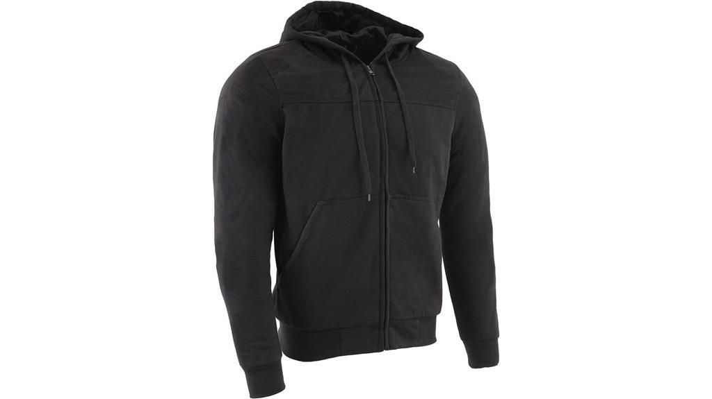 men s black riding hoodie